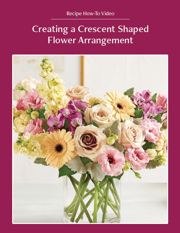 How-To Video: Crescent Flower Arrangements